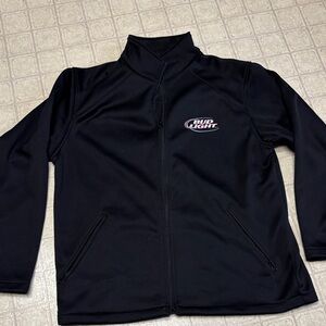 Bud Light Black Zip-Up Jacket